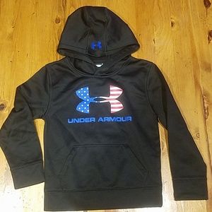 Boys under armour hooded sweatshirt.